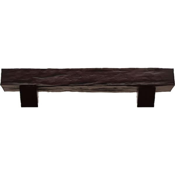 Kit W/ Breckinridge Corbels, Premium Cherry, 6H  X 8D X 36W Riverwood Faux Wood Fireplace ManteL